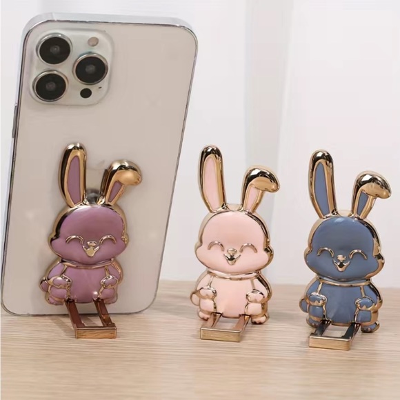 White Bunny Cell Phone Stand ✨Host Pick✨ - Picture 3 of 6